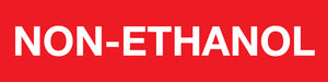 Non-Ethanol Pump Decal_White on Red