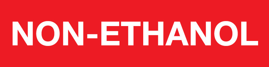 Non-Ethanol Pump Decal_White on Red