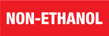 Non-Ethanol Pump Decal_White on Red