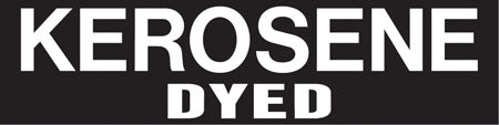 Pump Decal- White on Black, "Kerosene Dyed"