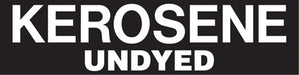 Pump Decal- White on Black, "Kerosene Undyed"