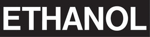 Pump Decal- White on Black, "ETHANOL"