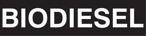 Pump Decal- White on Black, "Biodiesel"