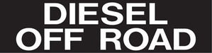 Pump Decal- White on Black, "Diesel Off Road"