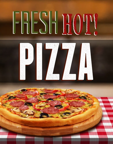 22"w x 28"h Styrene Insert- Pizza