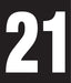 Pump Decal- White on Black, "Number 21"