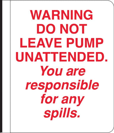 "Warning" Side Mount Pole Sign