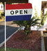 "Open" Flag- 5'w x 3'h Red, White & Blue