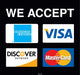 We Accept Credit Cards- 9.375" x 8.75" Insert