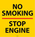 No Smoking- 9.375" x 8.75" Insert