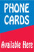 Reusable Static Cling- "Phone Cards"