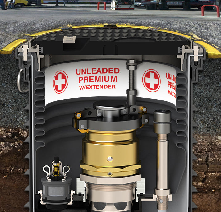 Storage Tank Collar- "Unleaded Premium With Extender"