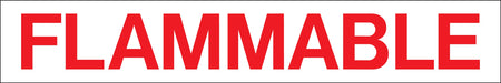 FLAMMABLE- 36"w x 6"h Decal