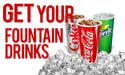 Fountain Drinks!- 12" x 20" Pump Topper Insert