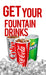 Fountain Drinks- 12" x 20" Vertical Pump Topper