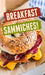 Breakfast Sammiches- 12" x 20" Vertical Pump Topper