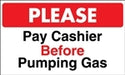 Please Pay- 14"w x 11"h Pump Topper Insert