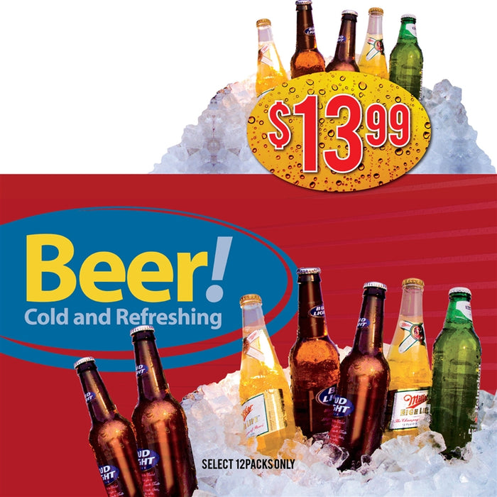 Beer!- 20"w x 20"h Price Burst Insert
