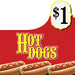 Hot Dogs Price Burst Insert