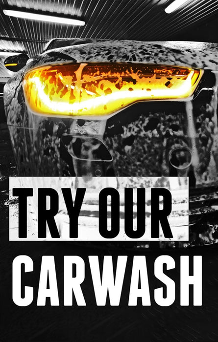 Insert- "Try Our Car Wash"