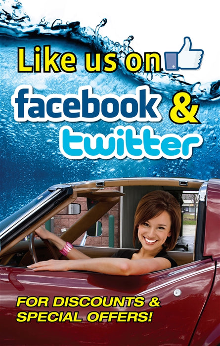 Insert- "Like us on Facebook & Twitter"