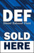 DEF Sold Here- 28" x 44" Insert