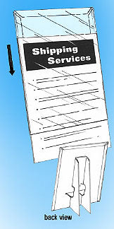 Easel Back Counter Sign holder