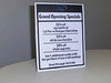 Easel Back Counter Sign holder
